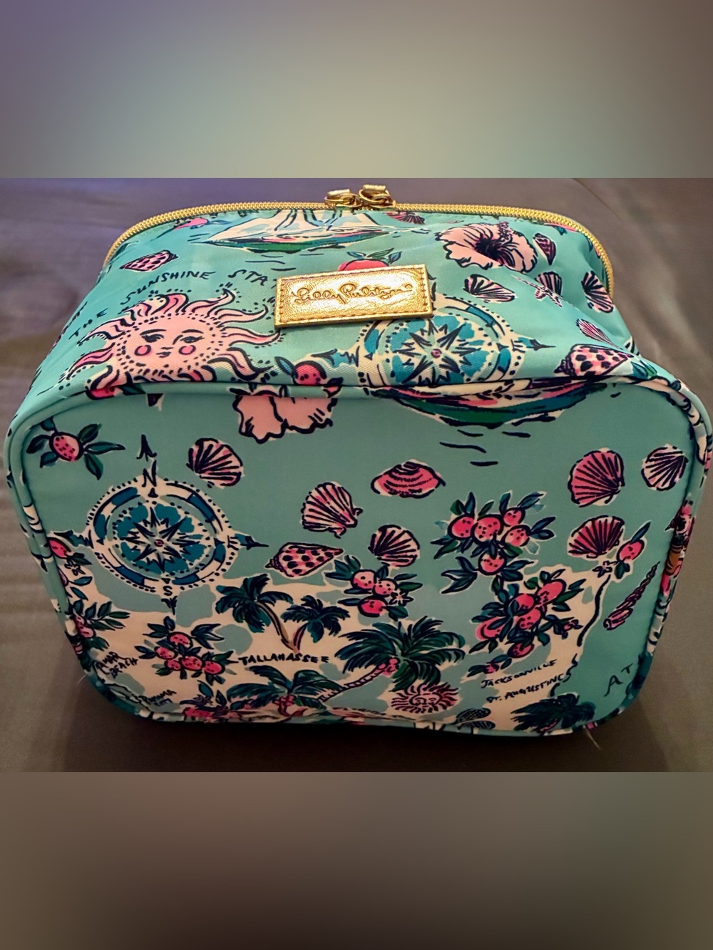Travel Cosmetic Case - Adorable Florida Destinations Print - Picture 4 of 4